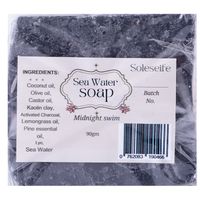 Soleseife Midnight Swim Activated Charcoal Seawater Soap